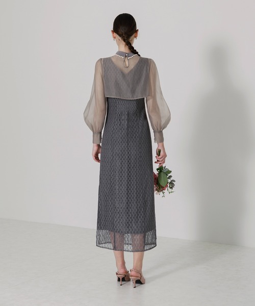 「Leja」 コンビワンピース SMALL グレー レディースの画像