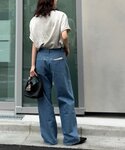 tシャツ 半袖 アシッド加工裏毛フレンチスリー...の詳細画像5