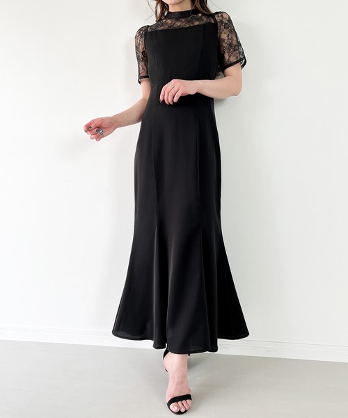 「junoah」 半袖ワンピース MEDIUM ベージュ レディース_画像9