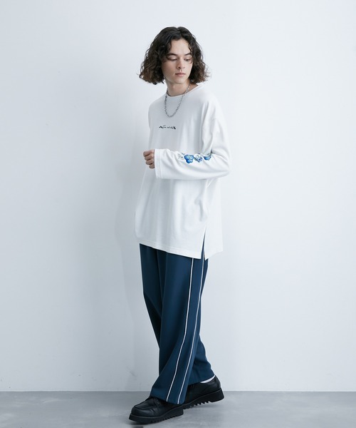 「JUNRED」 長袖Tシャツ L ブラック メンズ_画像6