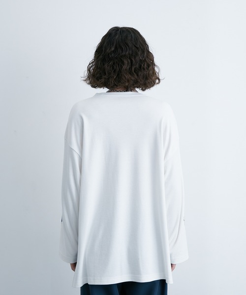 「JUNRED」 長袖Tシャツ L ブラック メンズ_画像9