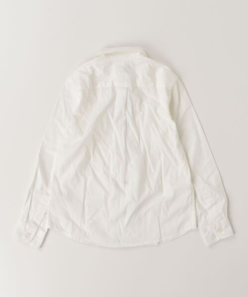 「ARCH & LINE」 「KIDS」長袖シャツ L ホワイト×ネイビー キッズ_画像2