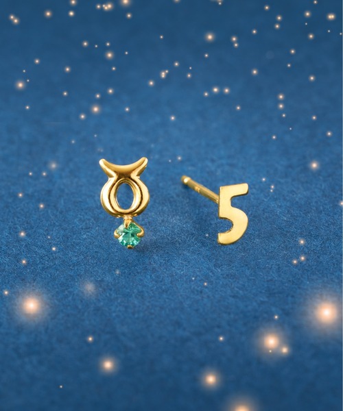 ピアス K18 星座/ホロスコープ ピアス レディース メンズの画像