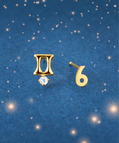 ピアス K18 星座/ホロスコープ ピアス レディース メンズの画像