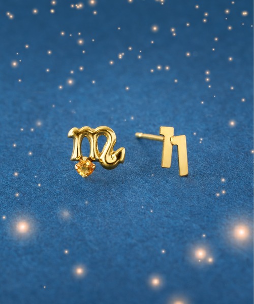 ピアス K18 星座/ホロスコープ ピアス レディース メンズの画像
