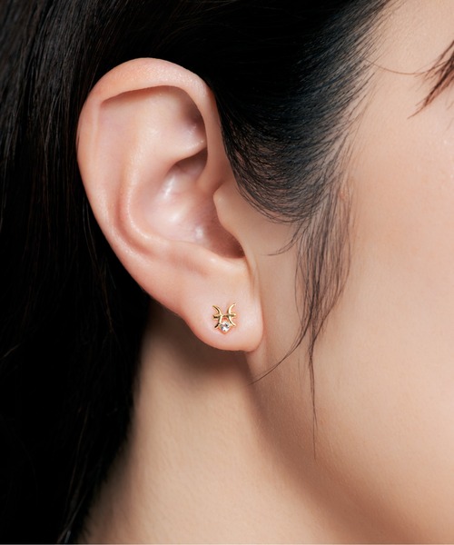 ピアス K18 星座/ホロスコープ ピアス レディース メンズの画像
