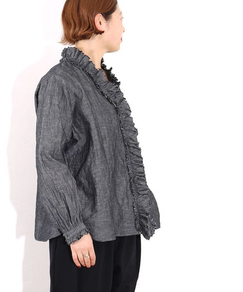 「JOURNAL STANDARD LUXE」 長袖ブラウス FREE ブラック レディース_画像8