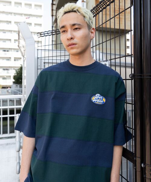 「BEN DAVIS」 半袖Tシャツ MEDIUM イエロー メンズ_画像3