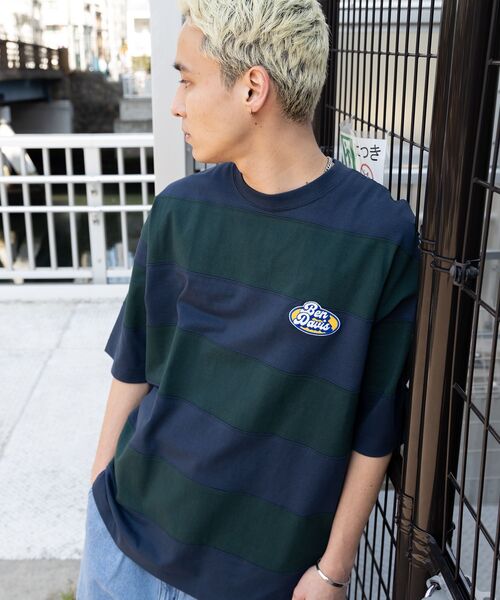 「BEN DAVIS」 半袖Tシャツ MEDIUM イエロー メンズ_画像8