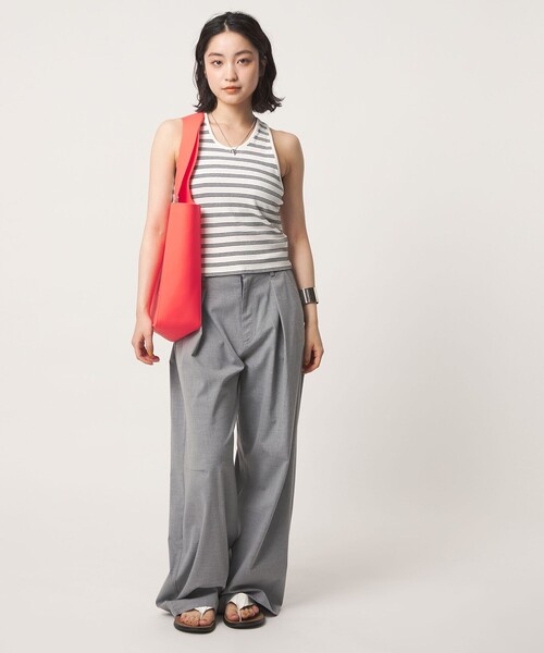 CITEN（シテン） タンクトップ ノースリーブ 「CITEN」ボーダーバック
