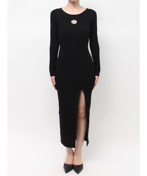 GYDA（ジェイダ） ワンピース GG bijou MOLD long sleeveニットロング