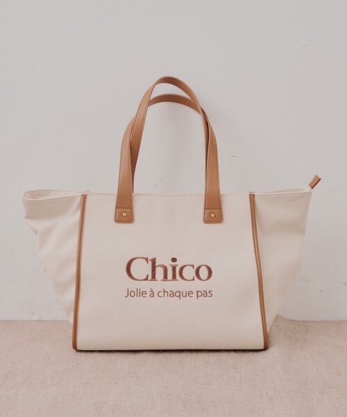 Chico（チコ） トートバッグ 「キャリーオン」 ロゴ刺繍トラベルトート