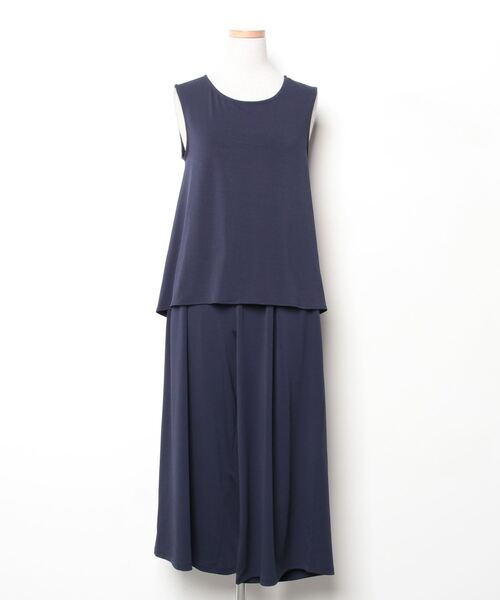 【美品】PLST｜プラステ｜ネイビー セットアップ｜Mサイズ｜ドットエア PLST（プラステ） セットアップ M ネイビー レディース : ZOZOTOWN
