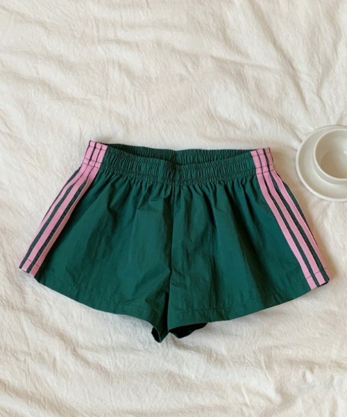 パンツ サイドライン ライトフィット ショートパンツ レディース