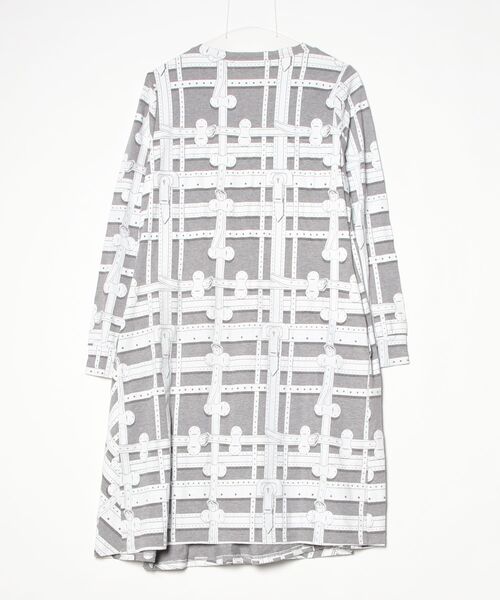 「mintdesigns」 長袖ワンピース - グレー レディース_画像2