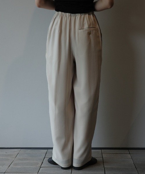CLANE（クラネ） ワイドパンツ パンツ CLANE DRAWSTRING LOOSE TUCK
