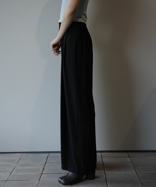CLANE（クラネ） ワイドパンツ パンツ CLANE DRAWSTRING LOOSE TUCK