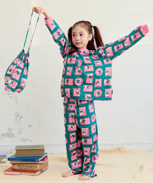 PETIT BATEAU（プチバトー） パジャマ ハートプリント長袖パジャマ