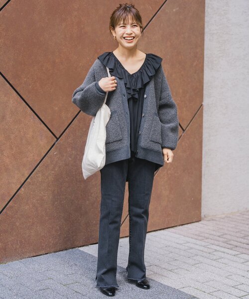 「Spick & Span」 長袖ブラウス FREE ベージュ レディース_画像4