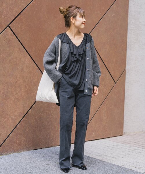 「Spick & Span」 長袖ブラウス FREE ベージュ レディース_画像6
