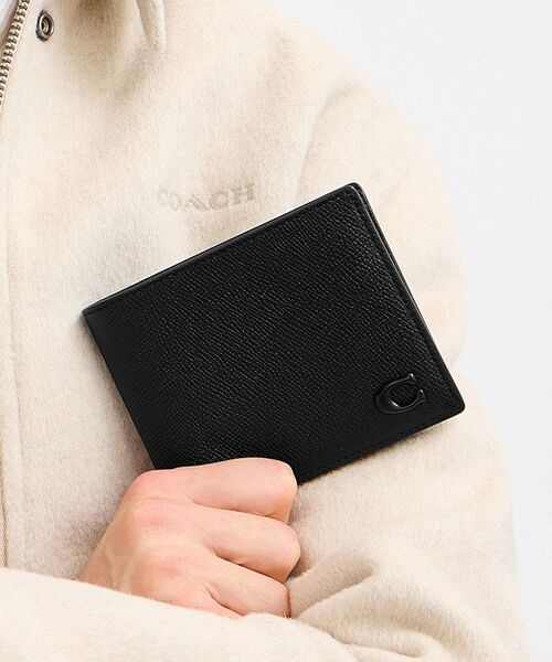 あ*ん様 コーチ ホワイトレザー二つ折り3in1財布 COACH（コーチ） 二つ折り 二つ折り財布 財布 3-IN-1 ウォレット