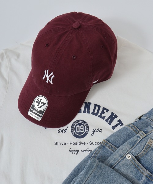 47Brand キャップ 帽子 MLB公認 '47BRAND NY LA ミニロゴ CLEAN