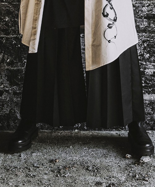 ブーツ 「NO ID.」Side Gore Long Boots / サイド ゴア ロング ブーツ  メンズの画像