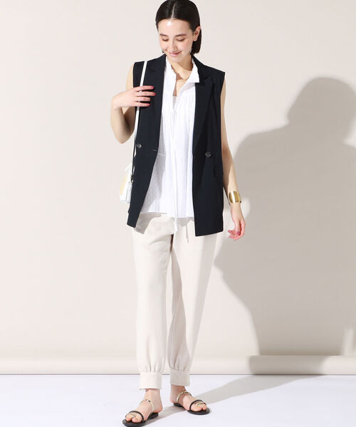 NOLLEY'S（ノーリーズ） ベスト 麻混ストレッチジレ : ZOZOTOWN Yahoo