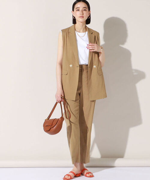 NOLLEY'S（ノーリーズ） ベスト 麻混ストレッチジレ : ZOZOTOWN Yahoo