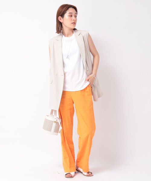 NOLLEY'S（ノーリーズ） ベスト 麻混ストレッチジレ : ZOZOTOWN Yahoo