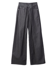 ジョンローレンスサリバン RIGID DENIM WIDE PANTS Long JOHNLAWRENCESULLIVAN - RIGID DENIM WIDE PANTS