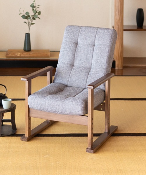 コンパクト高座椅子 グレーのクッション付き　さやの 東京家具 家具 コンパクト高座椅子 さやの : ZOZOTOWN Yahoo!店 - 通販