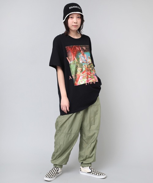 RNA（アールエヌエー） ニット帽 ニットキャップ E4906 カギ針ボーダー