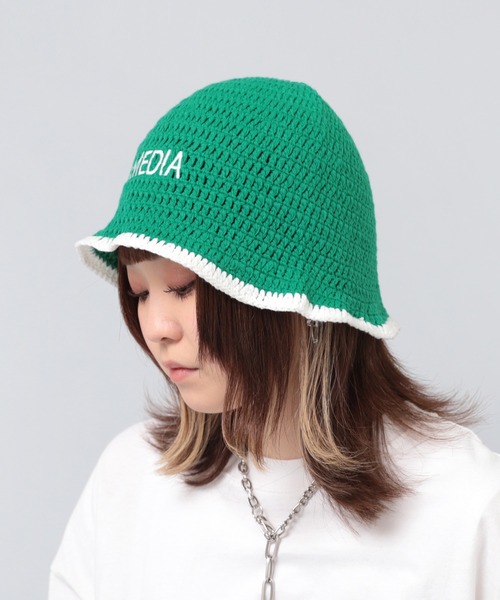 RNA ニット帽 ニットキャップ E4906 カギ針ボーダーハット
