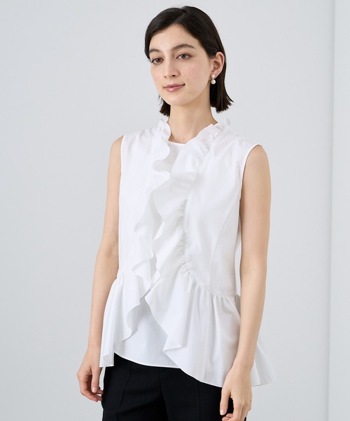 フィナモレ　アナイ(ANAYI)　レディースシャツ ANAYI ブラウス シャツ ジョーゼットフラワーレース レディース