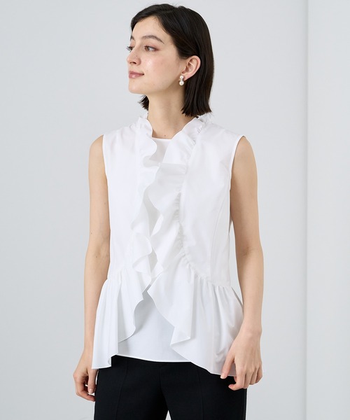 【専用】ANAYI ペプラムブラウス 38 ANAYI ブラウス シャツ ストレッチローンフリルペプラム