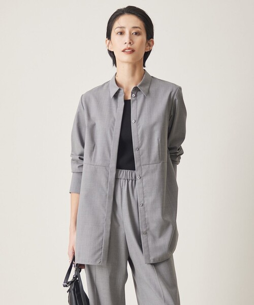 ICB（アイシービー） ブラウス シャツ 「洗える」 TWブロード シャツ