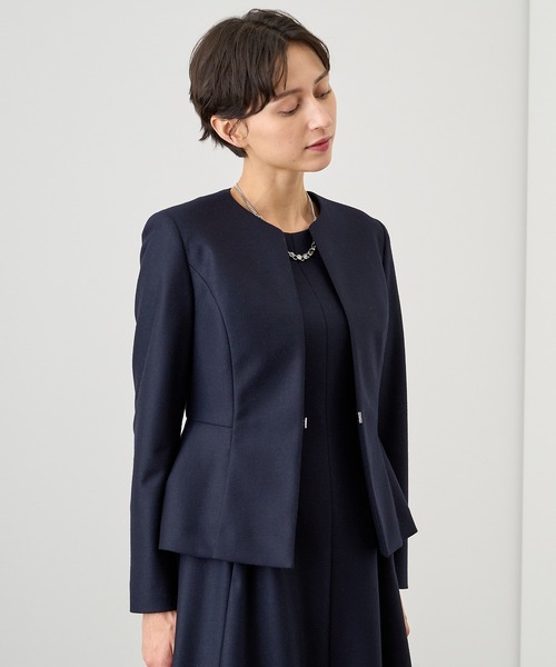 ANAYI ジャケット　ペプラム　ネイビー　38 M アナイ　入学式　卒業式 ANAYI ジャケット ペプラム ネイビー 38 M アナイ 入学式 卒業式