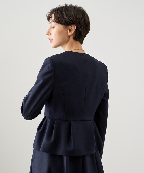 ANAYI ジャケット ノーカラージャケット 「セットアップ対応商品