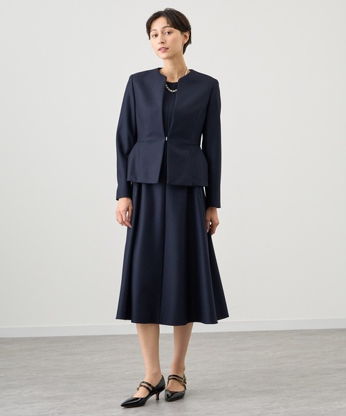 ANAYI ジャケット ノーカラージャケット 「セットアップ対応商品