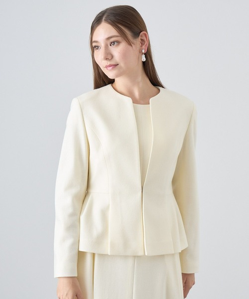 ANAYI ジャケット ノーカラージャケット 「セットアップ対応商品