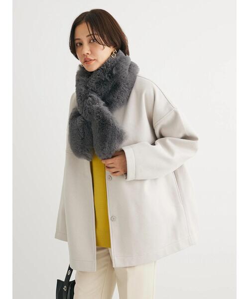 Green Parks（グリーンパークス） コート アウター 洗えるノーカラー