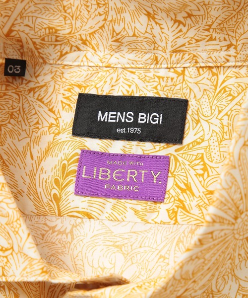 MEN'S BIGI（メンズビギ） シャツ 「Liberty」フラワープリント7分