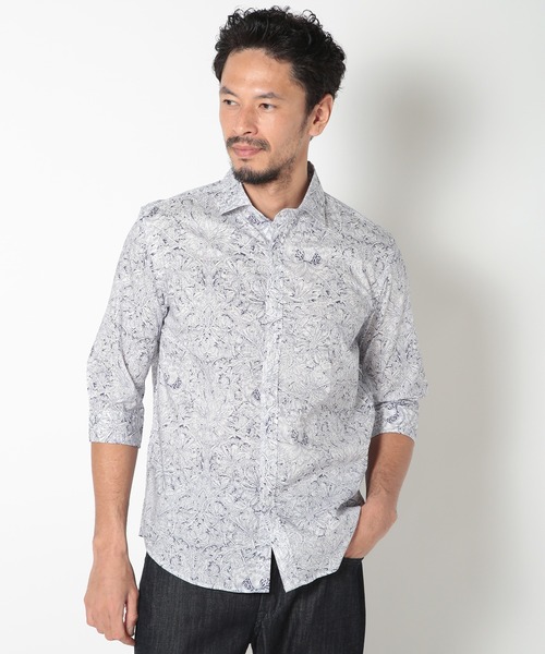 MEN'S BIGI（メンズビギ） シャツ 半袖 「Liberty」フラワープリント7