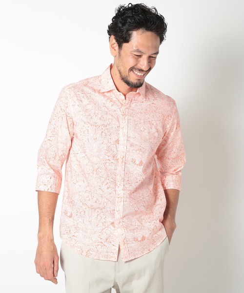 MEN'S BIGI（メンズビギ） シャツ 「Liberty」フラワープリント7分