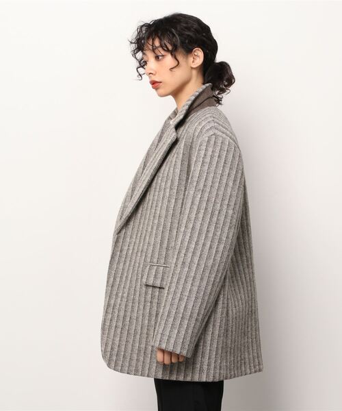 レディース LOEFF ロエフ ウール カシミヤ メルトン テントライン 