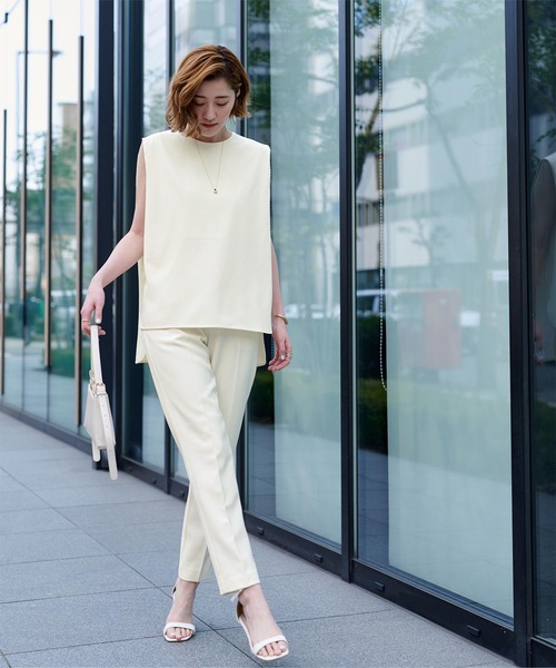 ur's（ユアーズ） tシャツ ショルダータックサイドスリットトップス