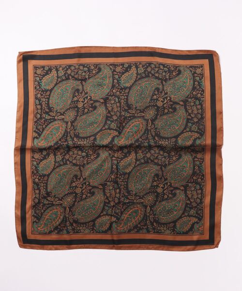 新品未使用 vakt.ペイズリー柄スカーフ ARCHIVER スカーフ バンダナ 「Bl」ペイズリー柄スカーフ レディース