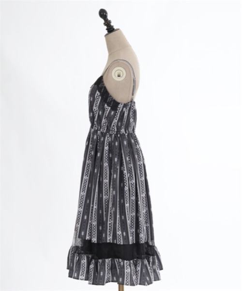 axes femme POETIQUE ワンピース レースアップリボンキャミ