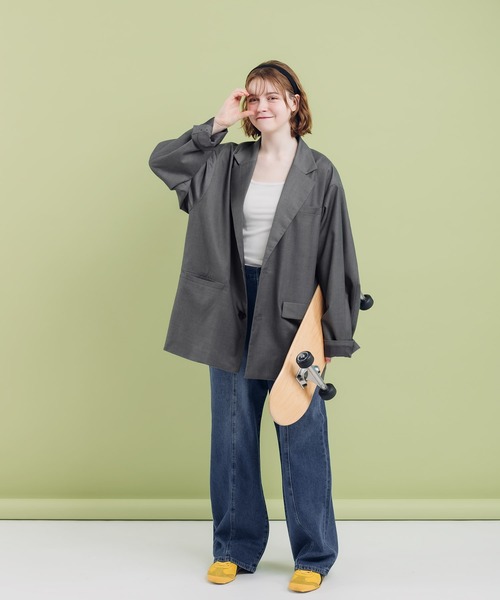 MUHET ジーンズ センターシームデニムパンツ メンズ レディース